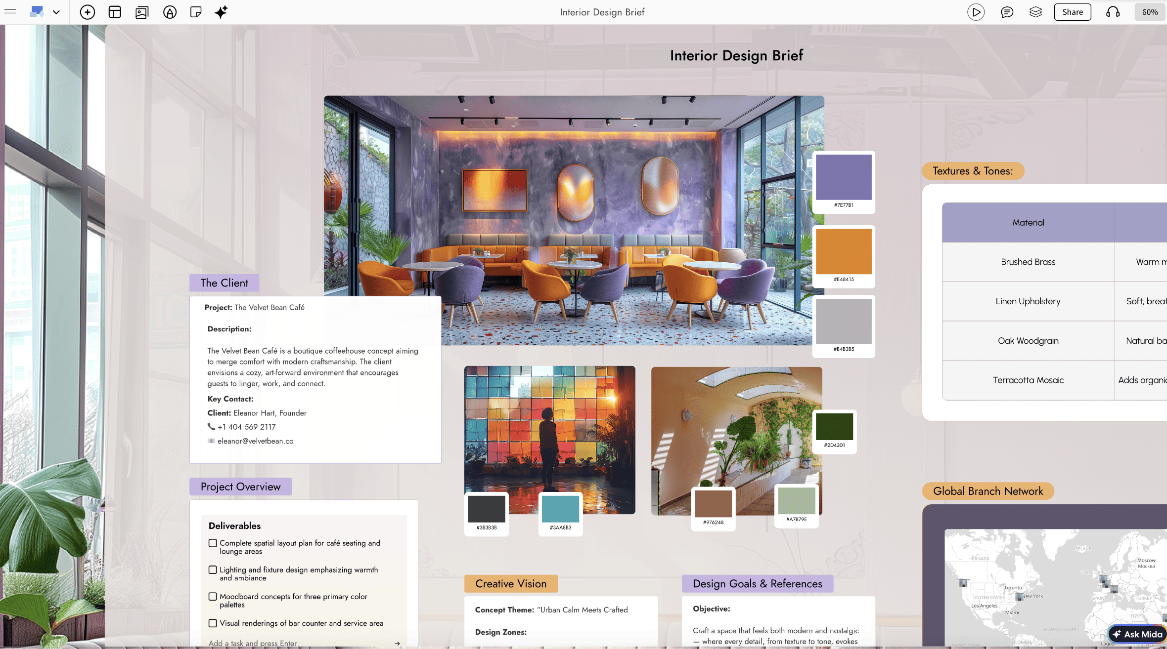 MockFlow for designers - mood boards and design briefs