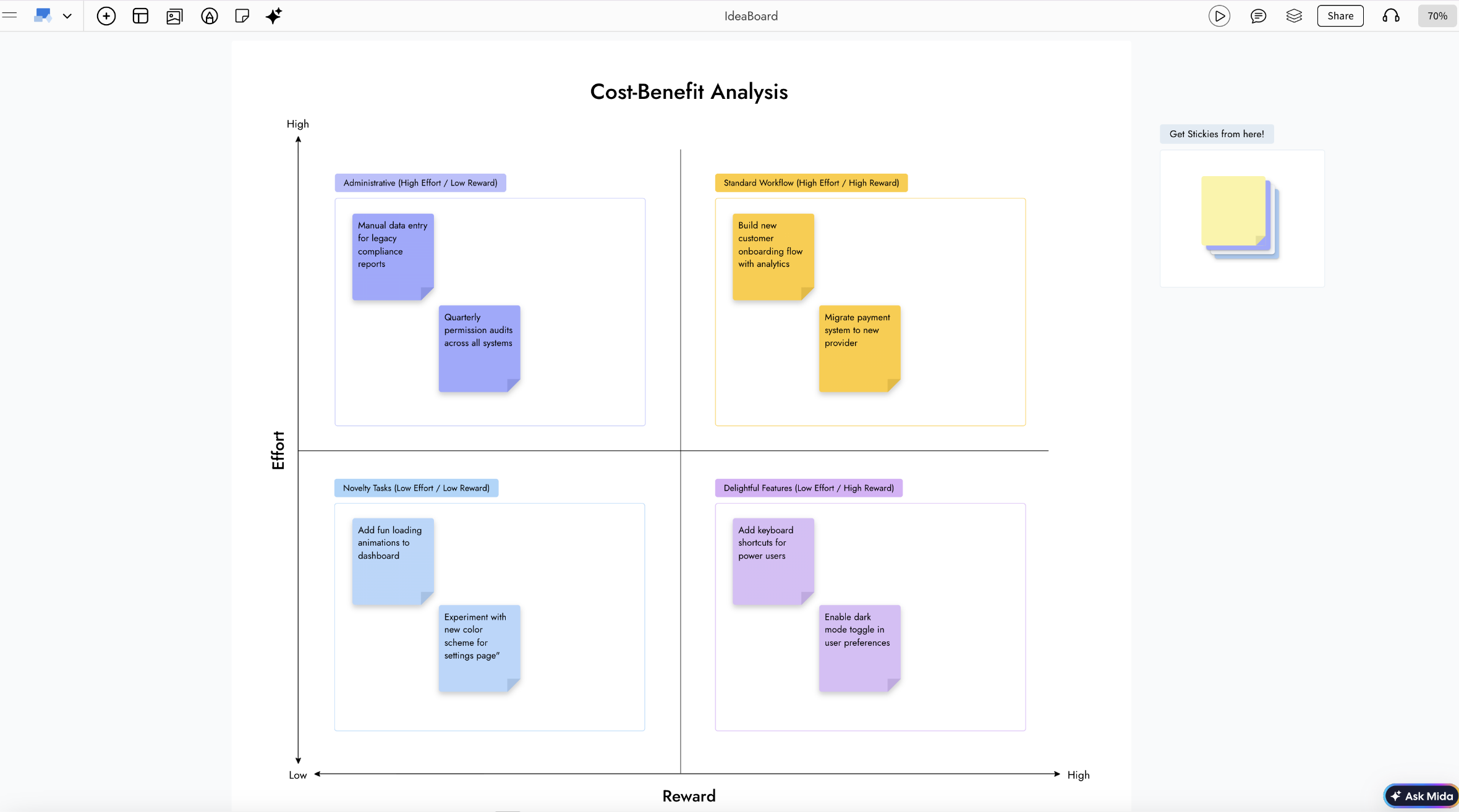 MockFlow for product managers - roadmaps and strategy frameworks